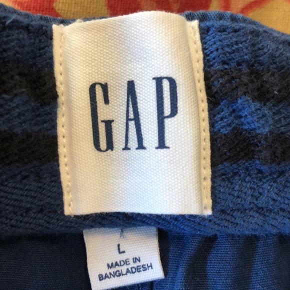 GAP Size Large Pull-On Short Cotton/Spandex Classic Blue Elastic & Tie $49 NEW - Picture 7 of 16